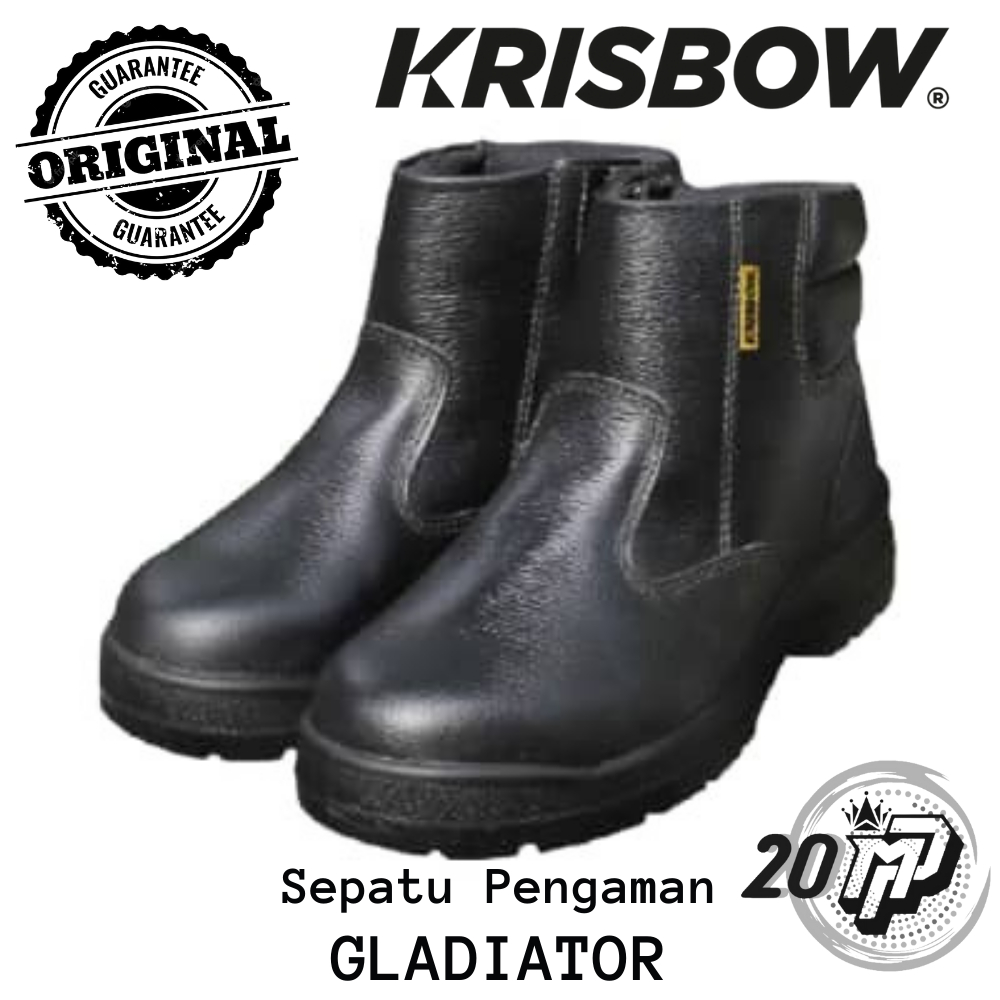 Sepatu Safety Sepatu Pengaman Gladiator 6 Inch Krisbow