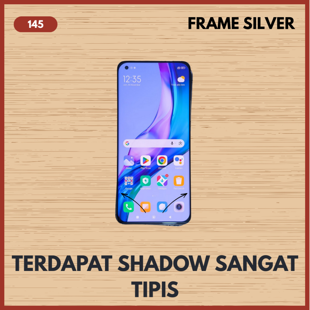 LCD FRAME ORIGINAL MI 11 ULTRA MINUS LAYAR COPOTAN