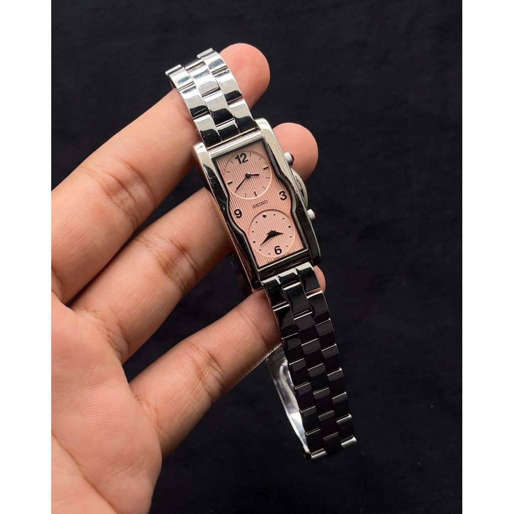 Jam Tangan Vintage Seiko Dual Time 4N00-6990