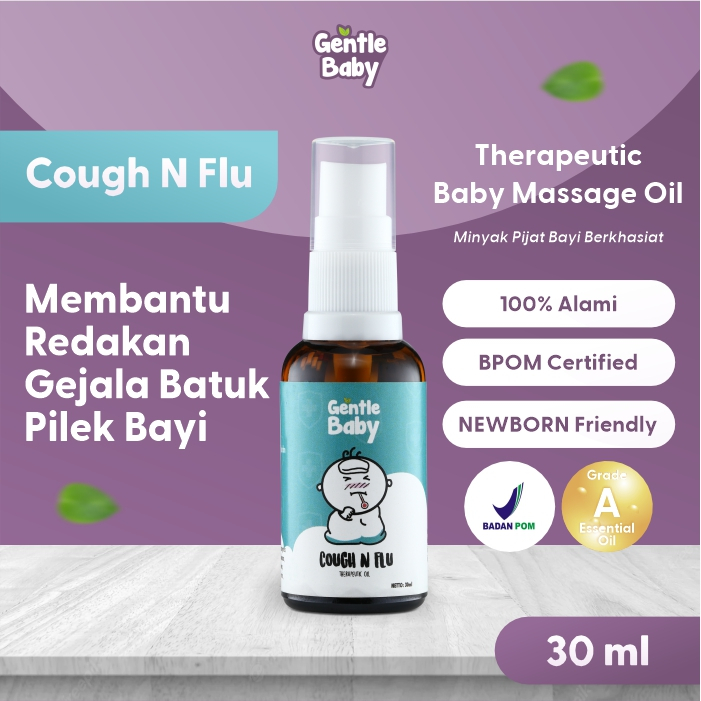 Gentle Baby Oil COUGH N FLU 30ml - Atasi Batuk Pilek Bayi