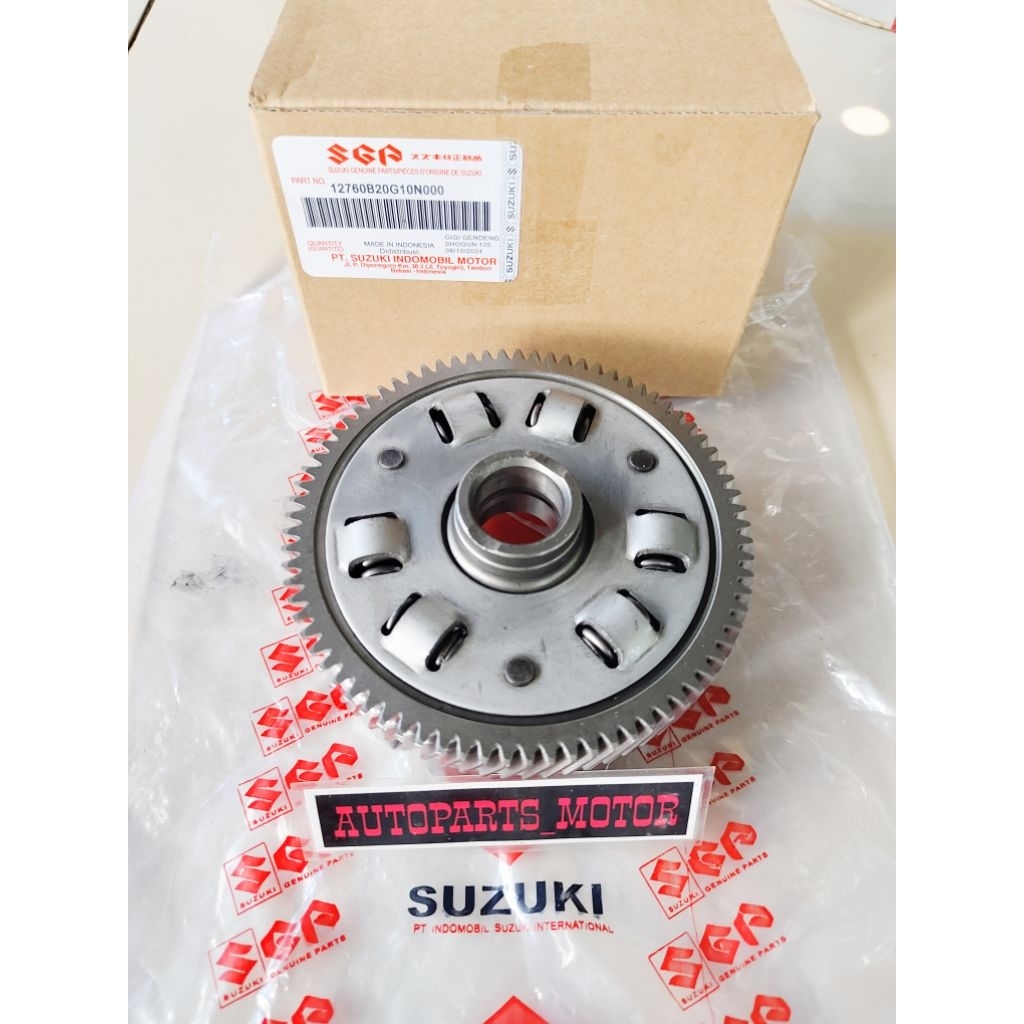 RUMAH KOPLING ALUMUNIUM+GIGI GENDENG SHOGUN 125 R/SMASH 110 OLD/SMASH NEW 110