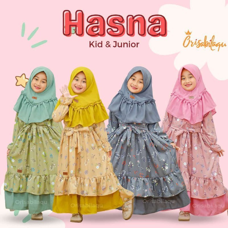 SET GAMIS HASNA BY ORISABILAQU