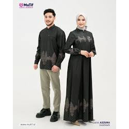 MUTIF AZZURA AZZAM Everblack , Gamis koko Hitam Azzura Koko Azzam