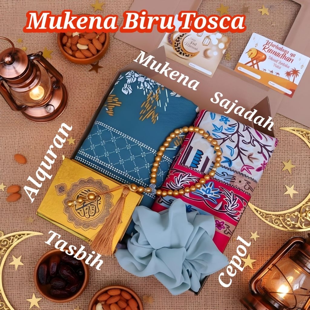 BESTSELLER#Hampers Kado Giftbox Wanita Mukena Motif Katun | Mukena Premium 2 in 1 Motif | Perlengkap