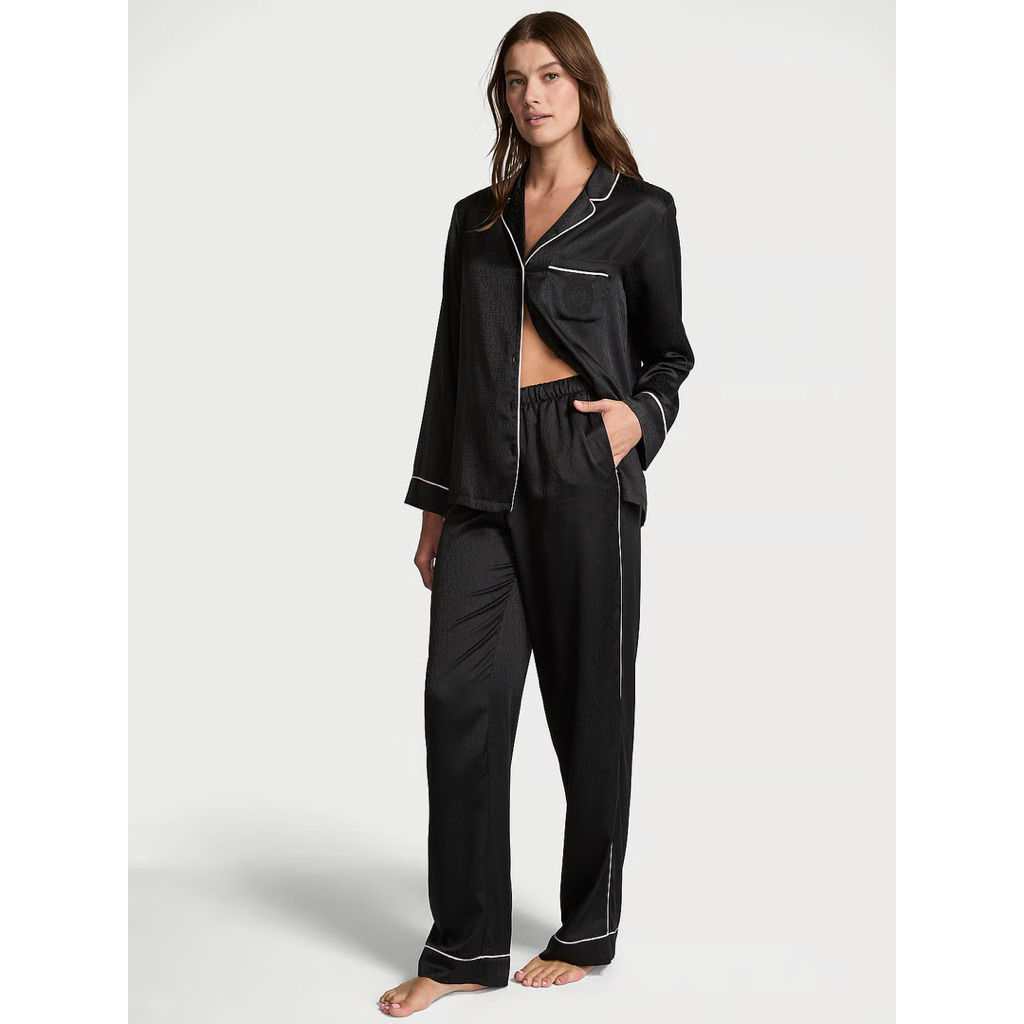 VICTORIA’S SECRET Glazed Satin Long Pajama Set