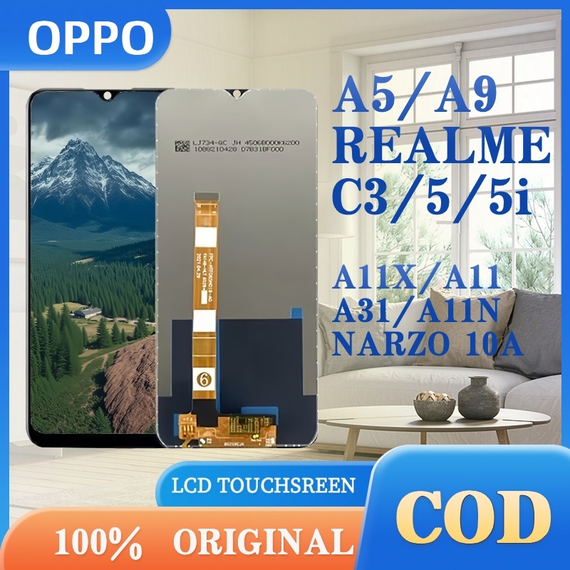 Wekeep ORIGINAL 100% LCD OPPO A5 2020/A9 2020/A31 2020/A11X/REALME 5I/C3 FULL SET TOUCHSCREEN
