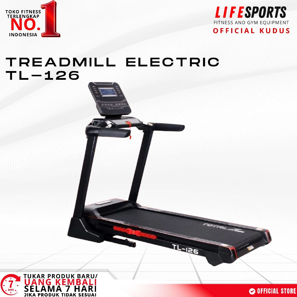 LIFESPORTS - ALAT OLAHRAGA FITNESS TREADMILL TL-126 TOTAL FITNESS