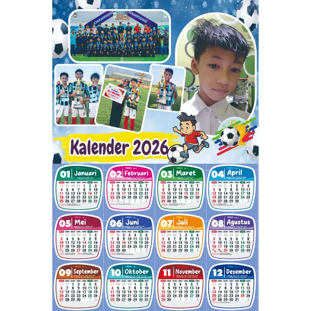 KALENDER CUSTOM 2026/KALENDER DINDING CUSTOM/KALENDER KELUARGA