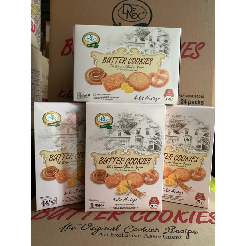 Denex Butter Cookies - Denex Box Butter Cookies 90gr - Jajan Lebaran - Best Seller Terlaris