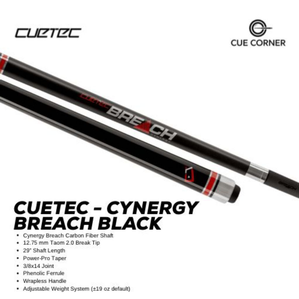 CUETEC - BREACH BLACK BREAK CUE