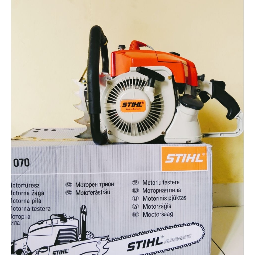 PROMO MS 070 SENSO BESAR STIHL ORIGINAL MESIN POTONG KAYU+Kunci busi dan Kunci T (tampa bar Dan Rant