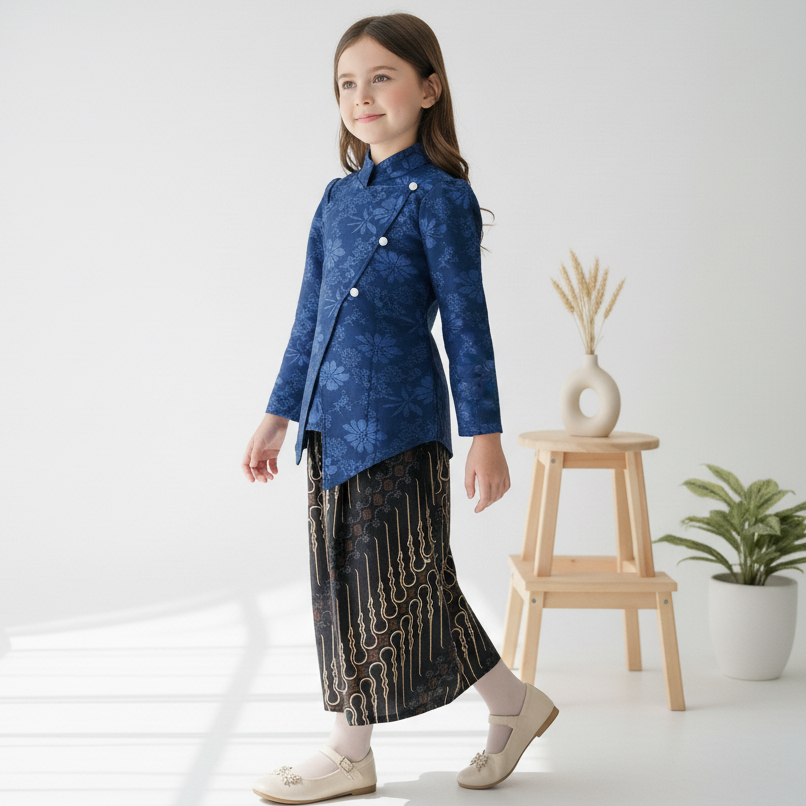 Delova Kids -  KEBAYA ANAK JANGGAN VOL. 2 Embos Modern Jawa Vintage Formal Kartini Wisuda Kondangan
