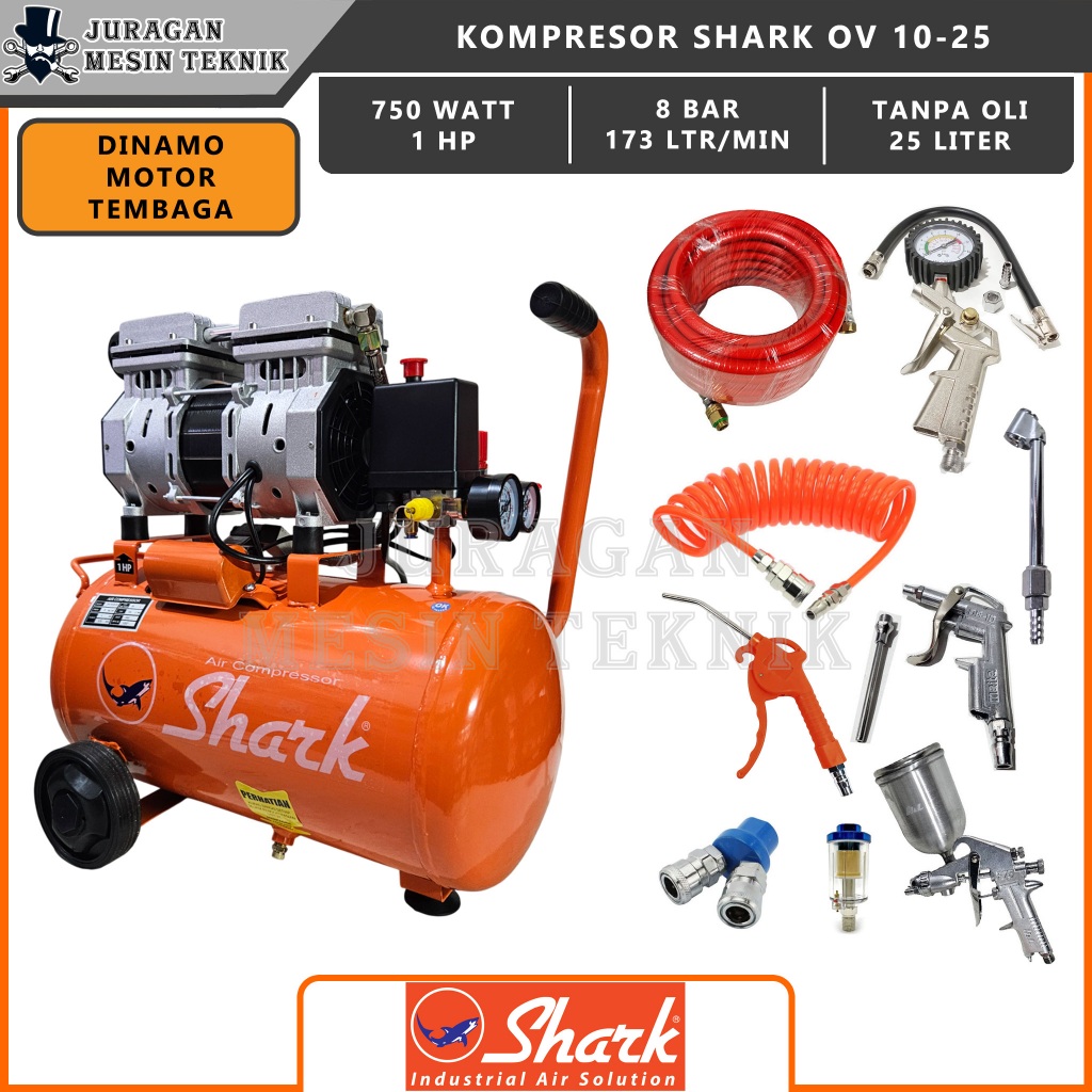 Mesin Kompresor Silent Shark 1 HP OV1025