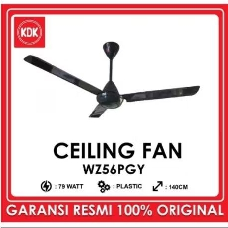 KDK Ceiling Fan WZ56PGY Kipas Angin Baling Baling Besi