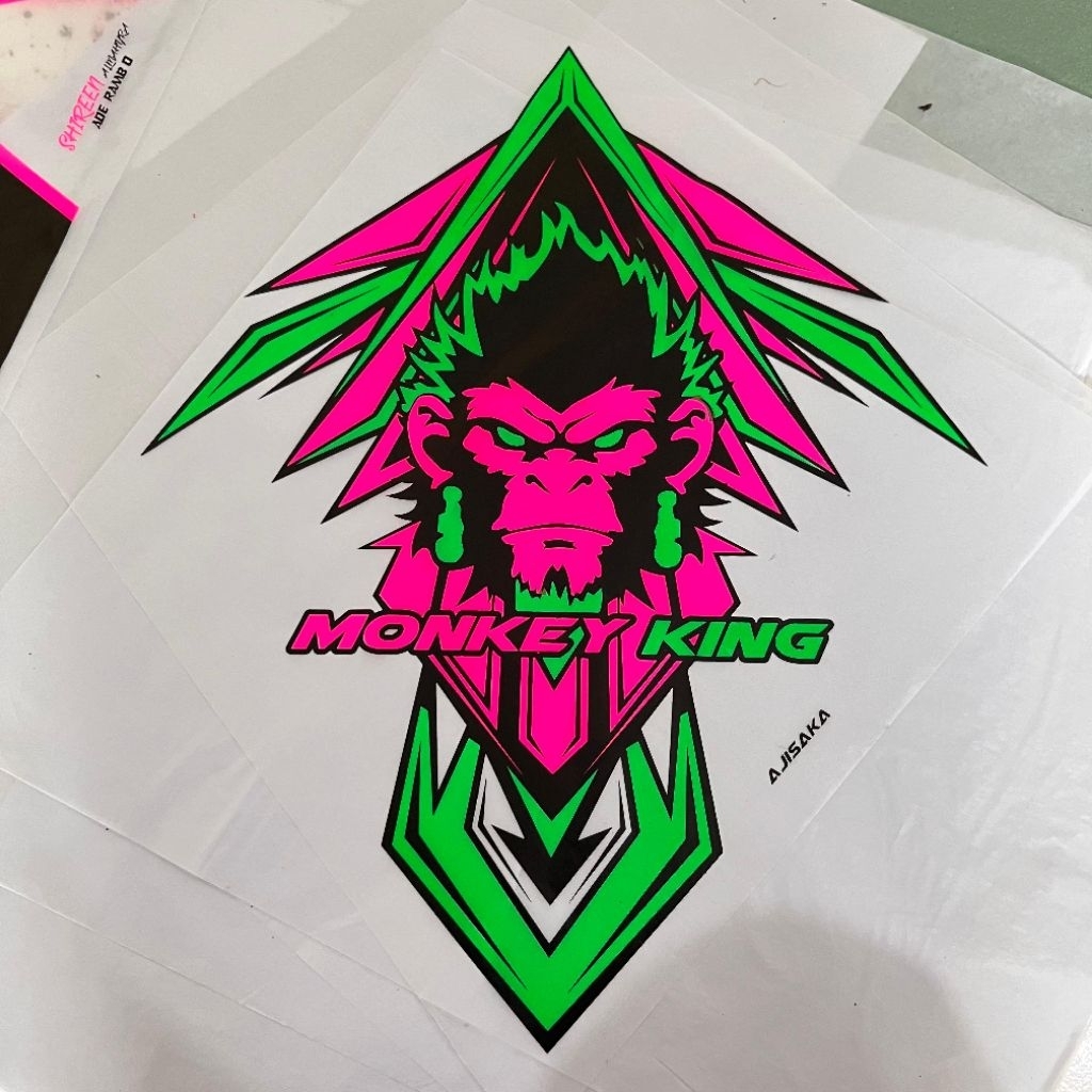 KERTAS SABLON 3 WARNA LAYANGAN/ SAMPUL LAYANGAN/ PINK-HIJAU STABILO