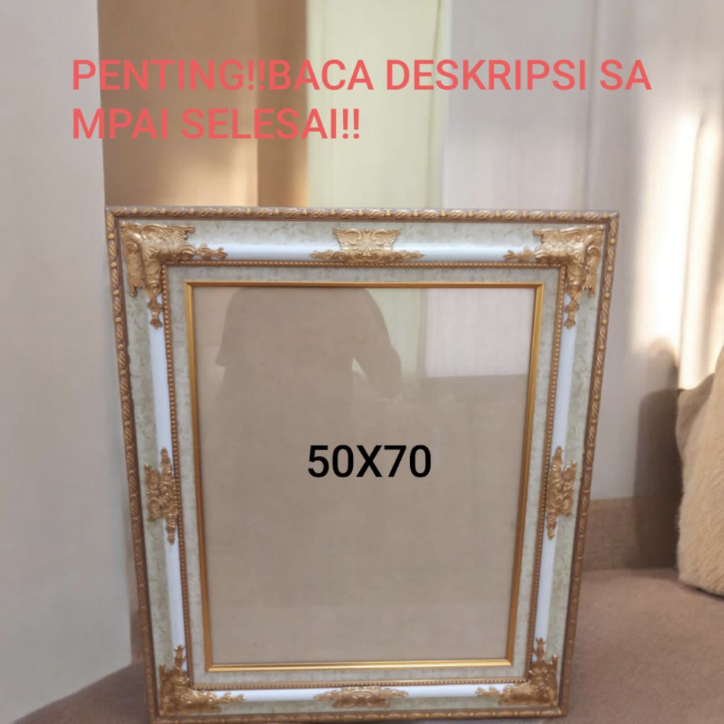 Bingkai / Frame / Pigura Foto 50x70 cm | Frame 24RP Motif Mewah Premium (Free Paku)