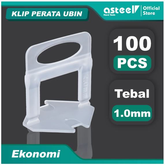 Tile spacer keramik granit sistem klip 1mm | 1,5mm | 2mm | 3mm Asteel perata lantai dan jarak nat