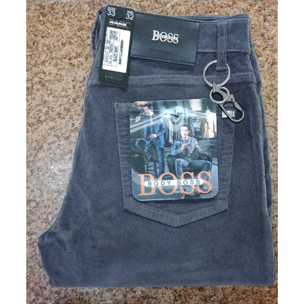 Celana Pria Corduroy Stretch BODY BOSS - Regular (STANDAR) #Celanapriacodoray #celanaboss#Corduroy