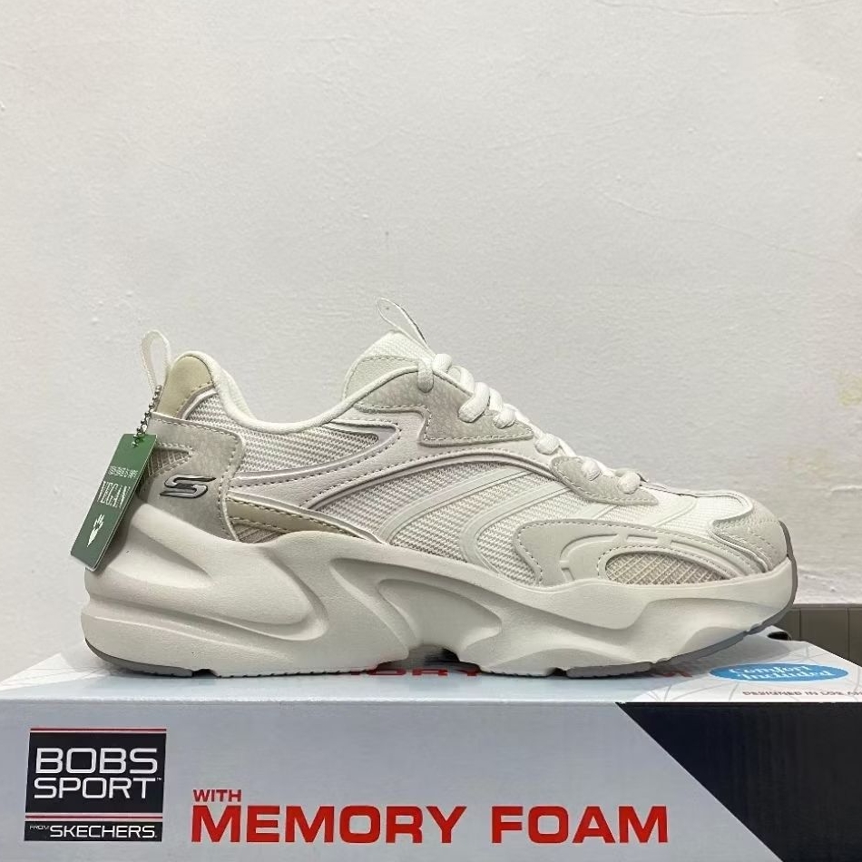 SKECHERS BOBS BAMINA 2.0 WOMEN'S SNEAKERS - WHITE