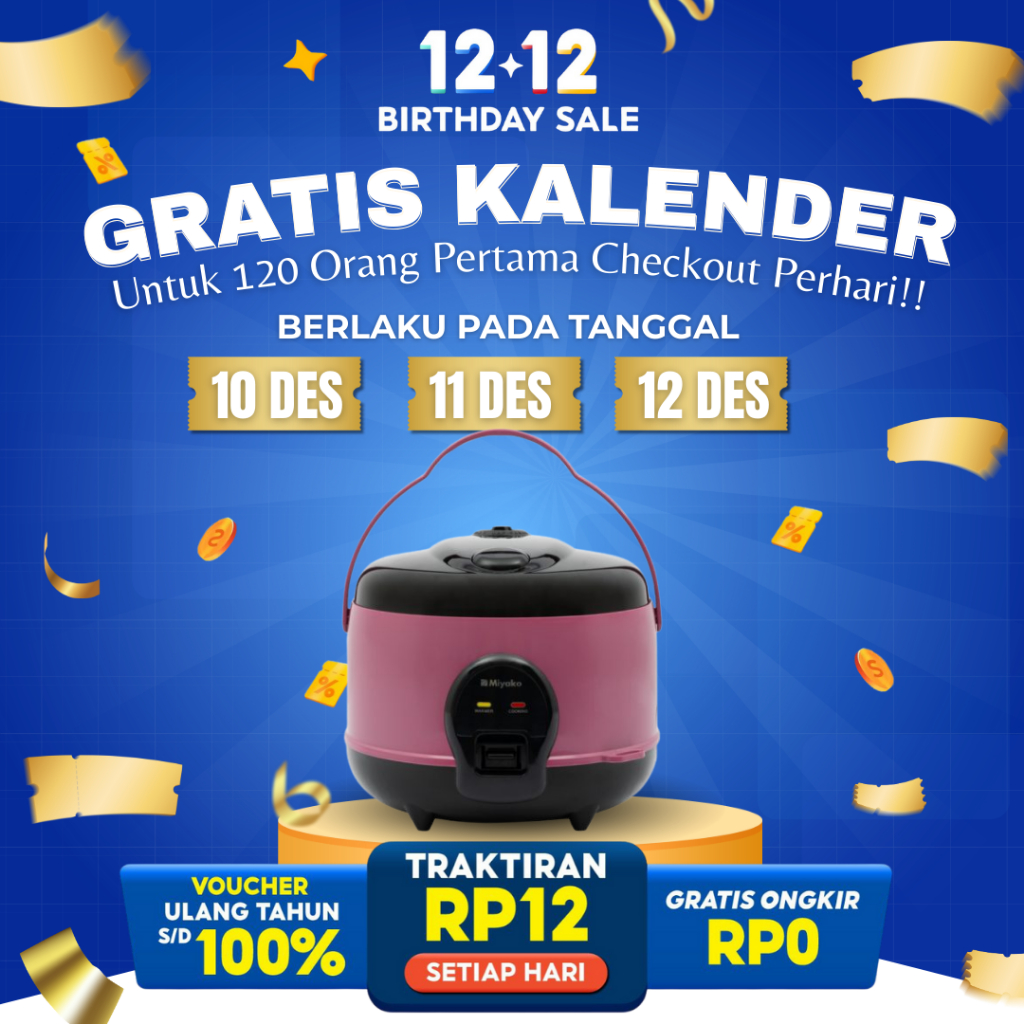 [COD] MIYAKO Rice Cooker 3 in 1 MCM-512 C SBC / MCM 512 C SBC / MCM512C SBC [1.2 Liter]