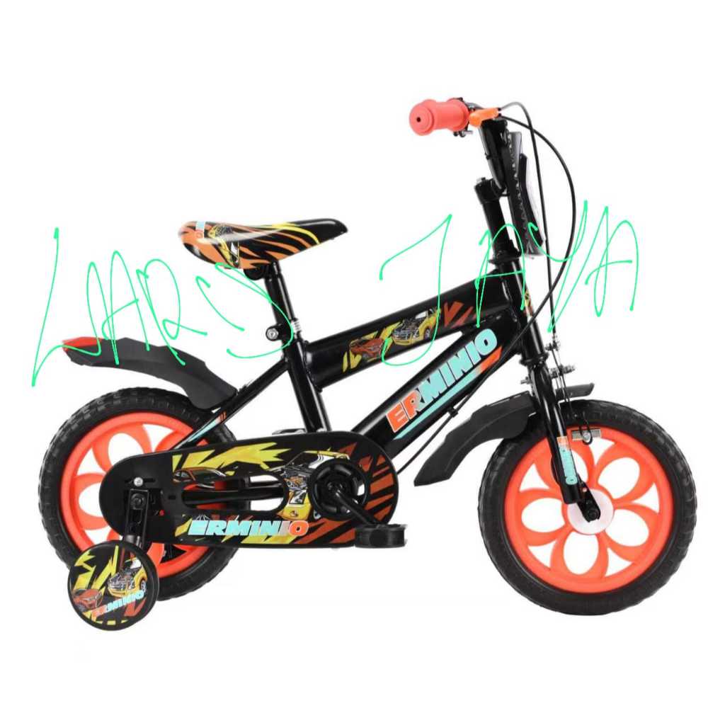 BONUS BELL Sepeda anak laki laki ukuran 12 inch ban eva  sepeda anak bmx 12 inch sepeda bmx ban mati
