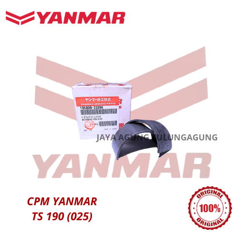 YANMAR CPM TS 190 size 025 / METAL JALAN YANMAR TS 190 (025) / CRANK PIN METAL YANMAR TS 190 (025)