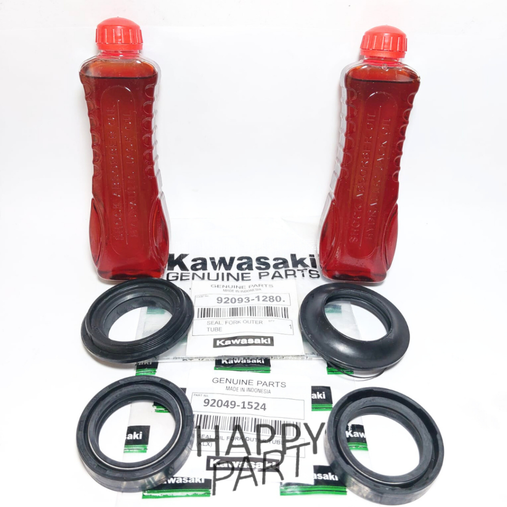 Paket Seal Sil As Shock Depan KLX KAWASAKI Ninja 250 PNP Thunder 250 + seal abu klx + oli shock 2 pc