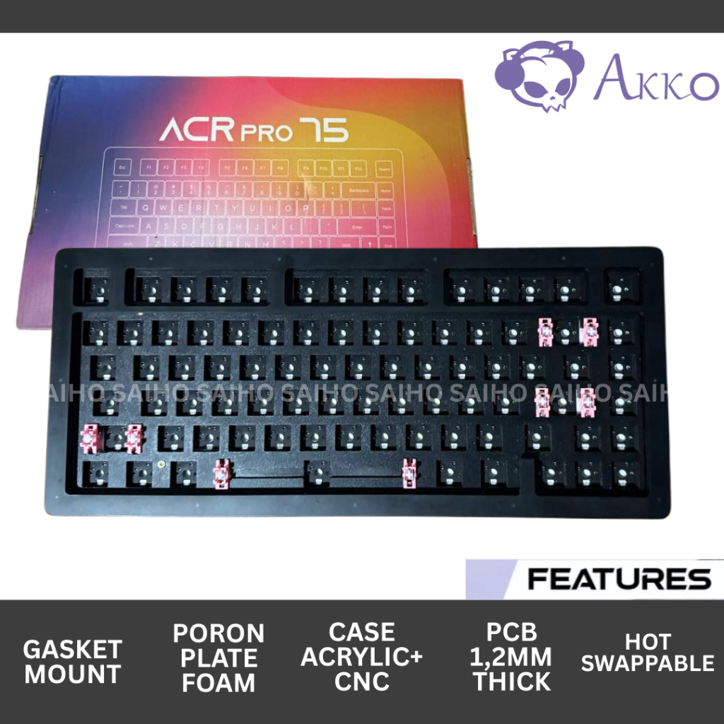 Akko ACR Pro 75 Mechanical DIY Keyboard Gasket Mount (SECOND / BEKAS)
