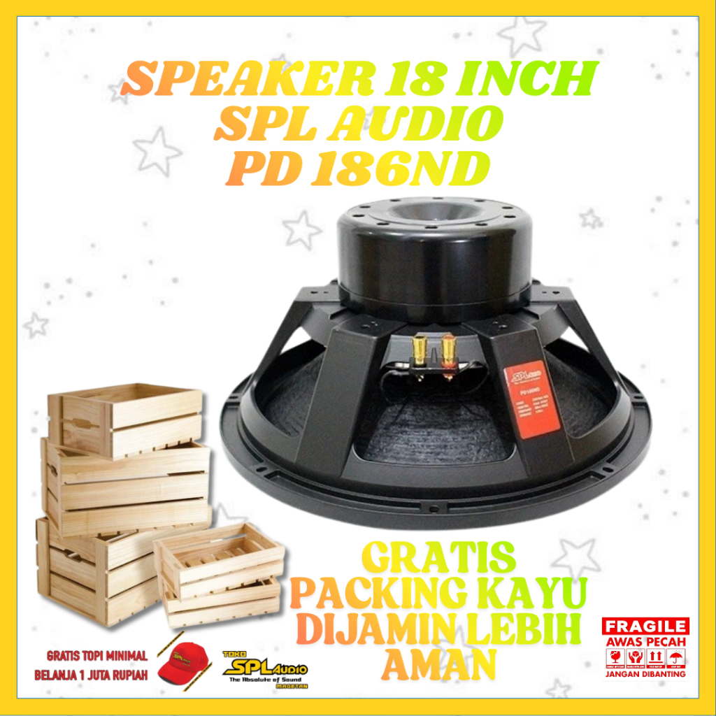 SPL Audio Speaker Neodymium 18 Inch PD186ND
