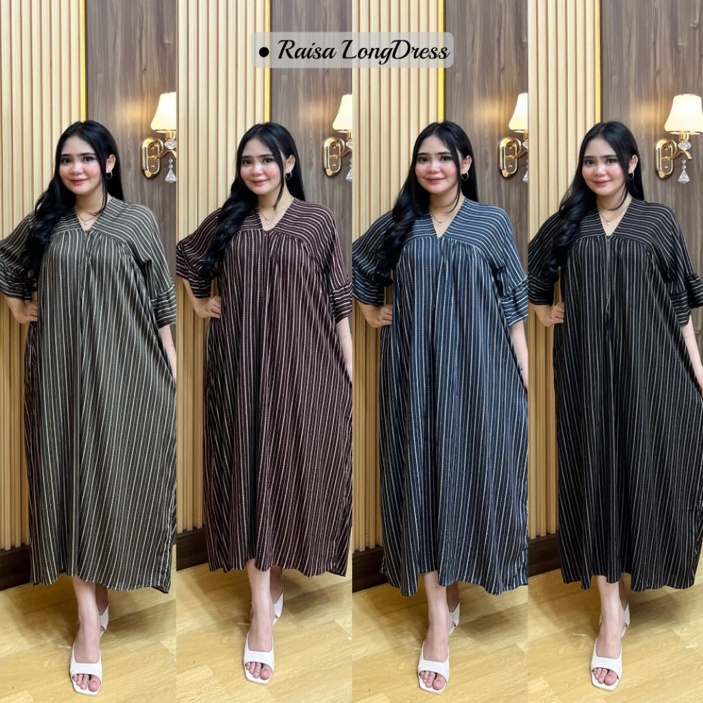 DRESS ARABELA/RAISA DRESS/DRESS RAYON JUMBO/HOMEDRESS/MIDIDRESS MOTIF GARIS/LONGRESS JUMBO/MIDI GARI