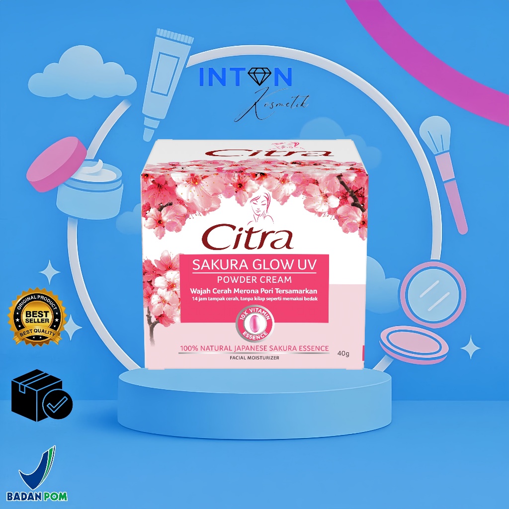 Citra Sakura Glow UV Powder Cream 40gr / Citra Sakura Glow UV Powder Cream