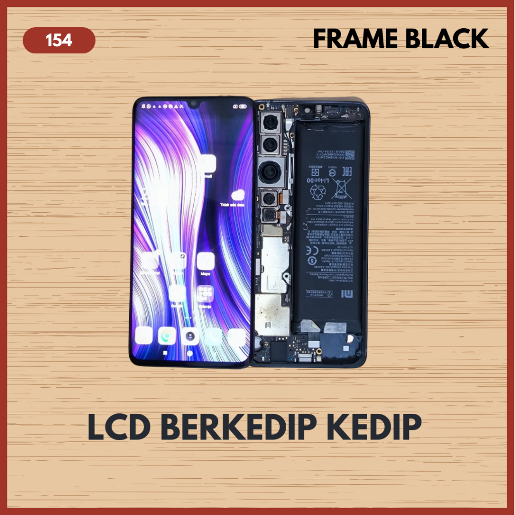 LCD ORIGINAL MI NOTE 10 MINUS LAYAR