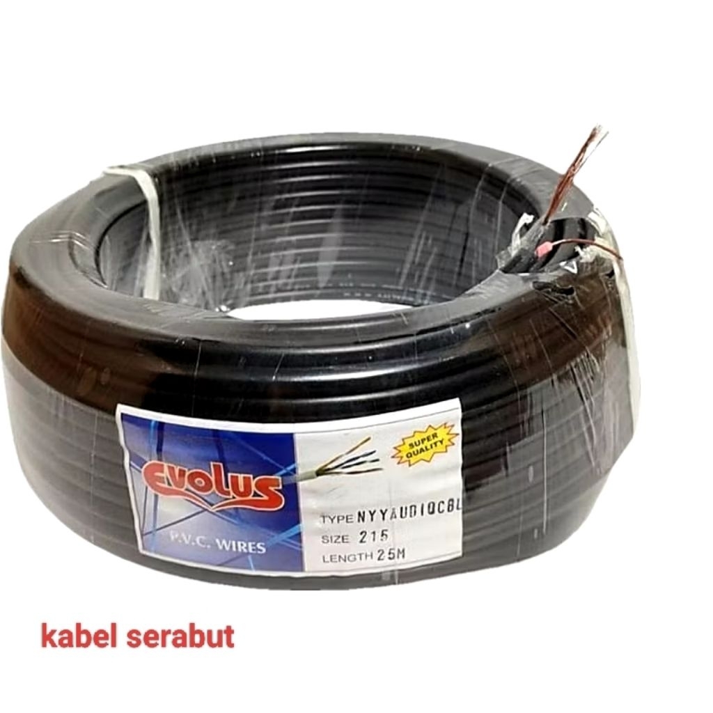 kabel Listrik 2 x 1,5 panjang 50 meter