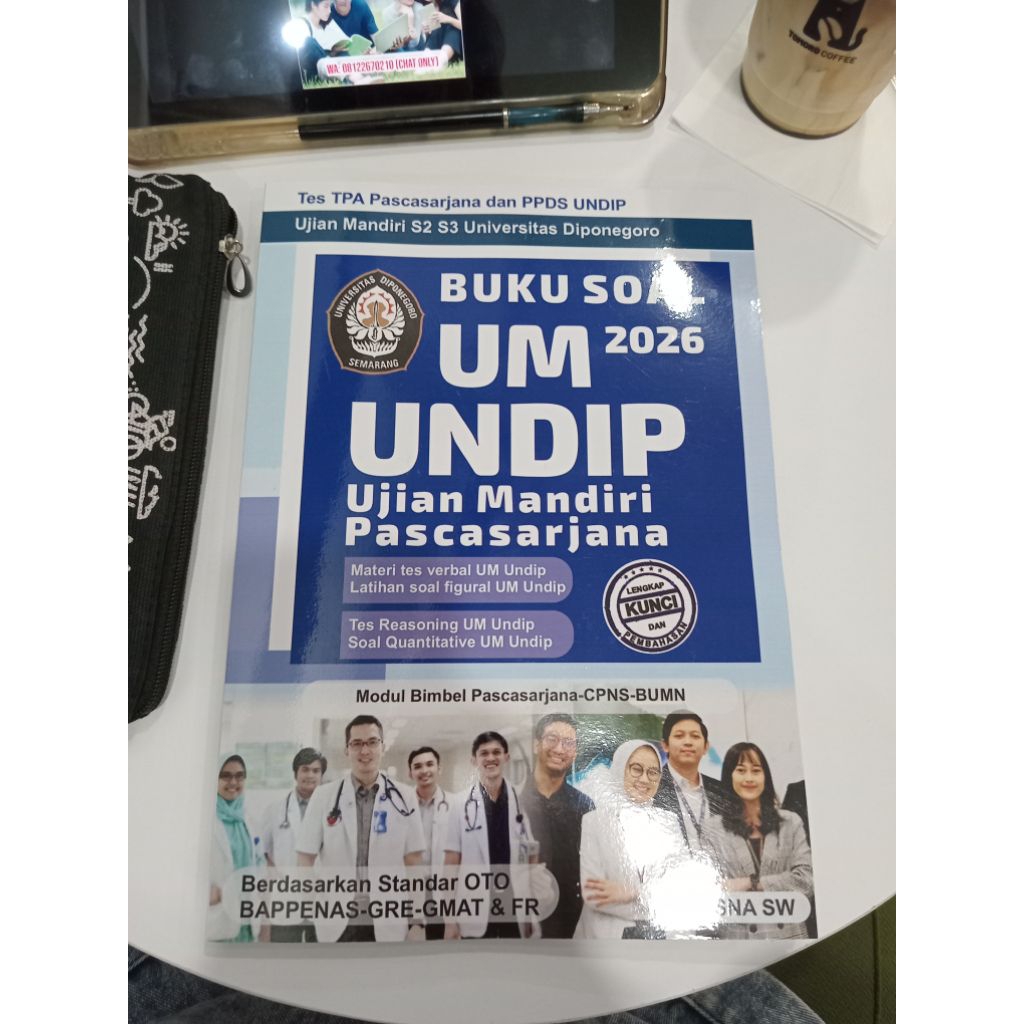 Buku Soal UM Pascasarjana Undip S2 S3 Profesi Ekstensi Spesialis Ujian Mandiri TPA Universitas Dipon