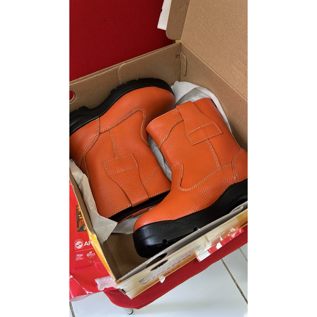 Sepatu Safety Krisbow Ukuran 37 Viking Sepatu Pengaman - Cokelat Safety Shoes Pengaman Kaki Perlengk