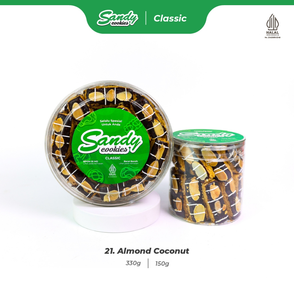 21. Almond Coconut - Kue Kering Sandy Cookies Classic