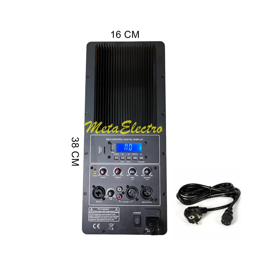 Kit Power Module Speaker Active Model Huper USB - Bluetooth 16X38CM
