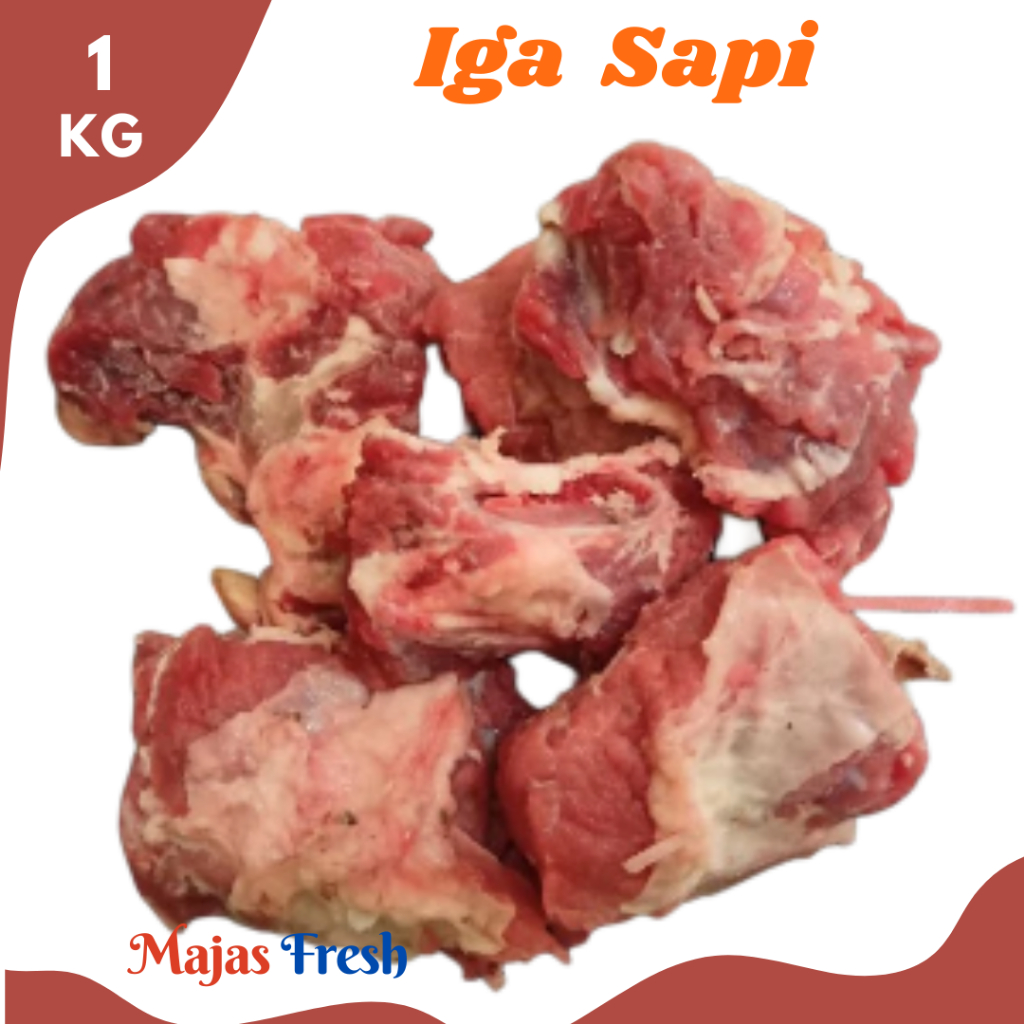 IGA SAPI Segar - Daging Iga Tulang Sapi Fresh | 1.000gr [ Harga Per KG ]