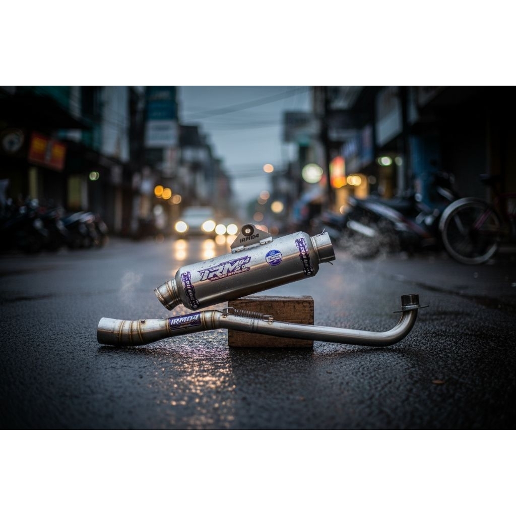 Knalpot supra x 125 supra fit revo grand blade knalpot racing original irm