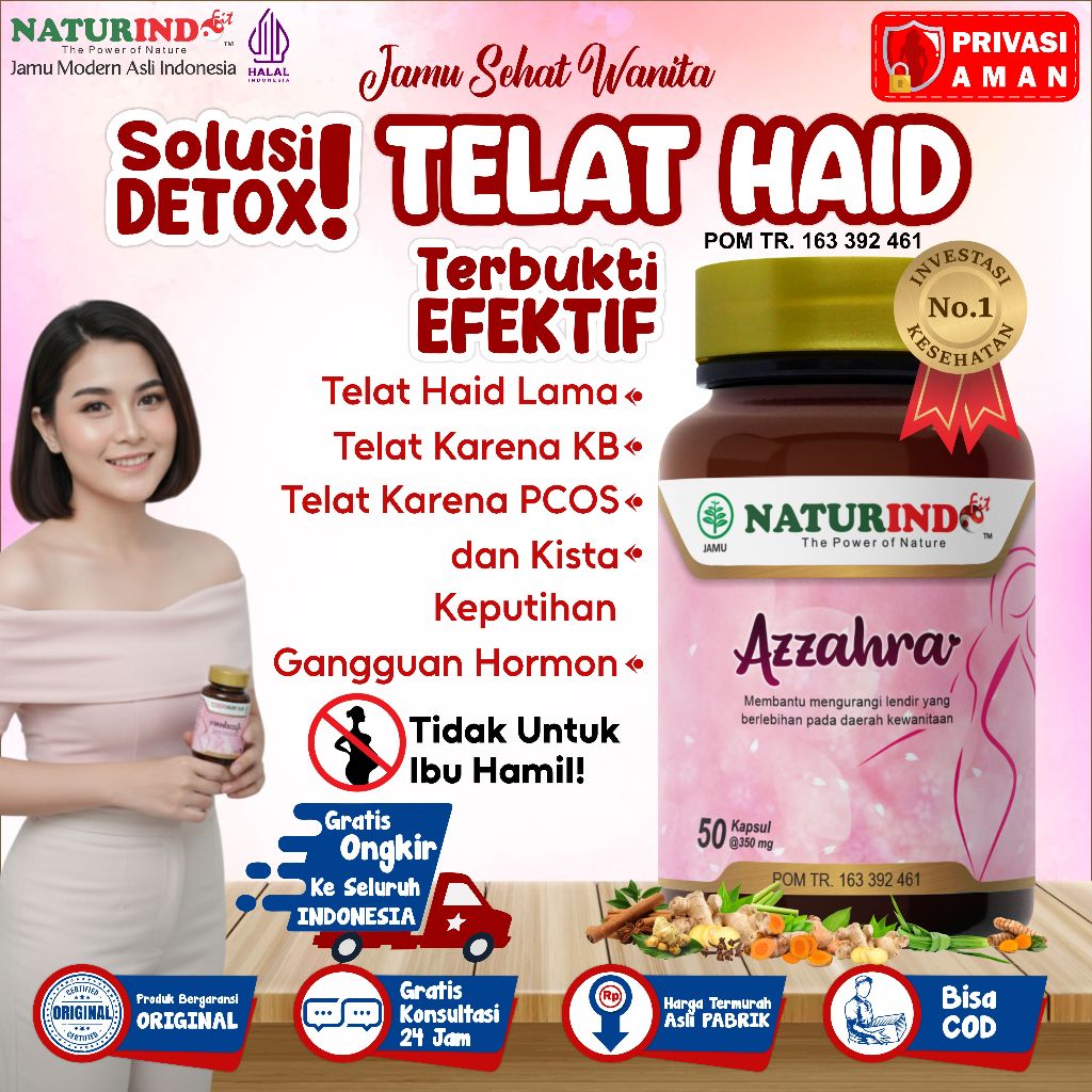 Obat Telat Haid Pelancar Menstruasi Obat Telat Dateng Bulan Ampuh BPOM halal