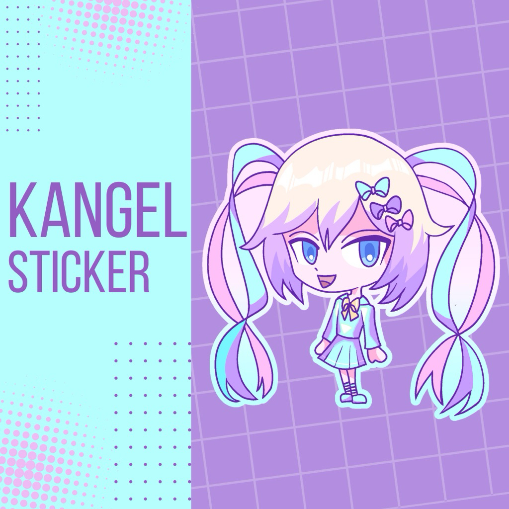 Fanmerch vinyl sticker needy streamer overload needy girl overdose nso (kangel)