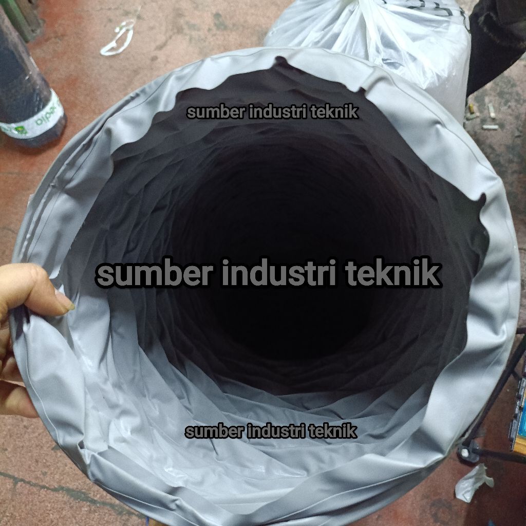 TERPAULIN selang flexible ID 6" inch × 10 meter selang tahan panas terpal hose flexible