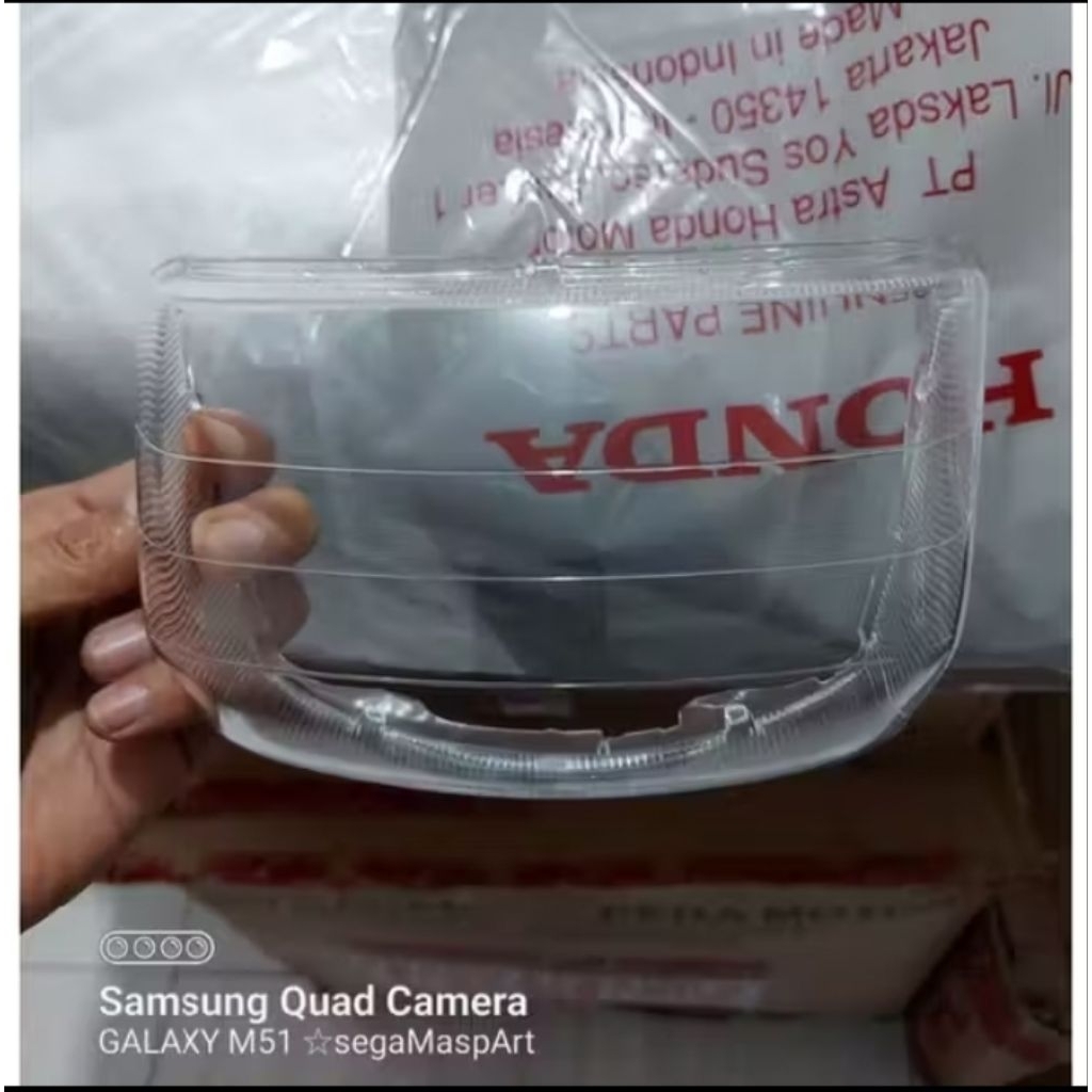 Mika kaca lampu Depan Supra X lama 100 Kev