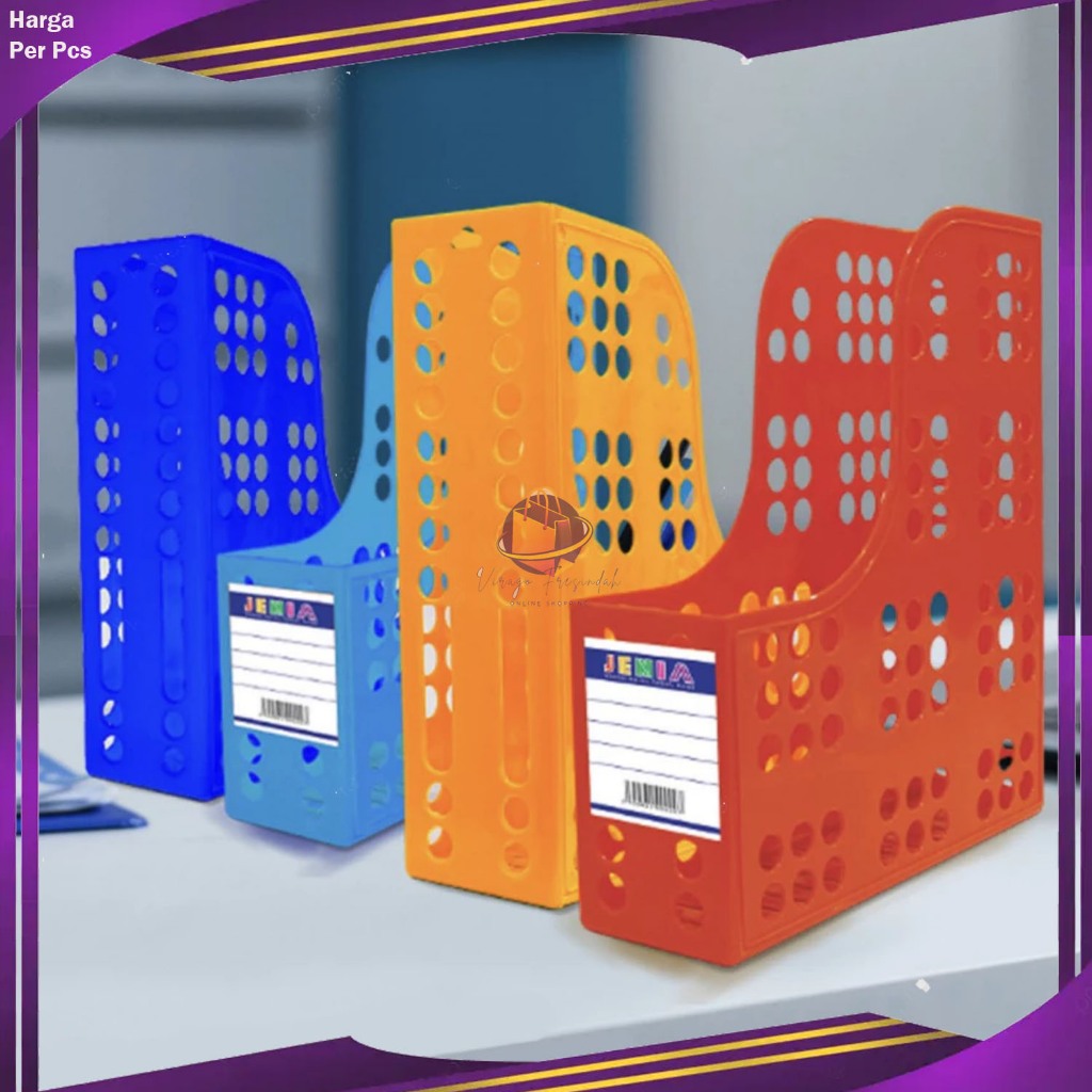 File Box Plastik Jenia Full Warna – Kotak Arsip Dokumen Majalah Ukuran 24.5x8x29cm