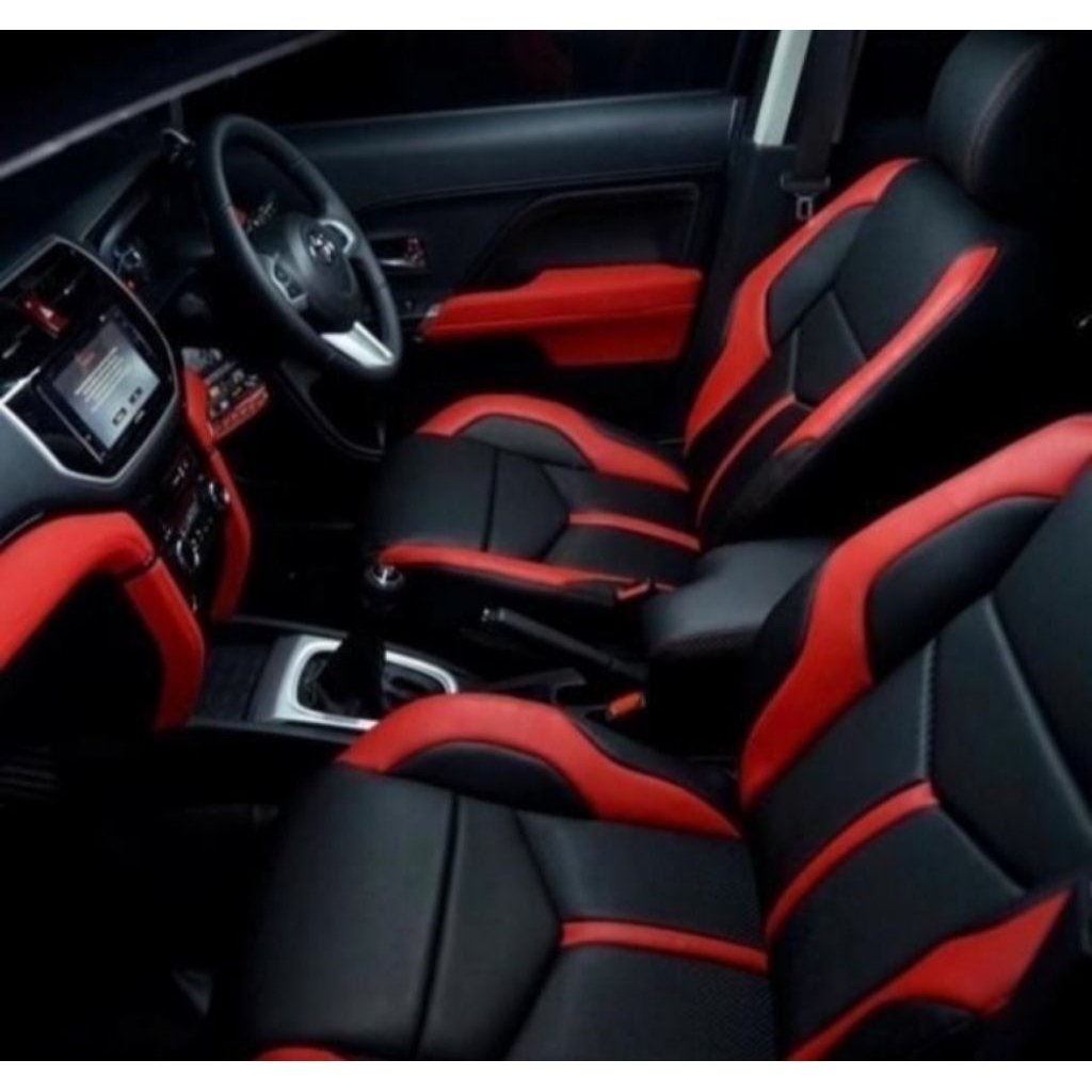 SARUNG JOK MOBIL TOYOTA CALYA TAHUN 2022-2025 FULL SEAT TIGA BARIS