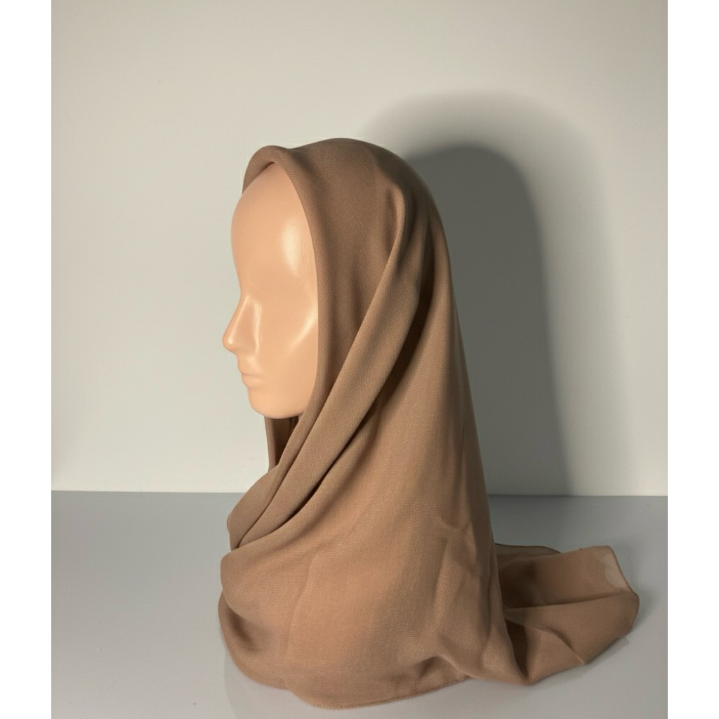 hijab segiempat (jilbab) bellasquare warna dusty mauve | hijab murah adem