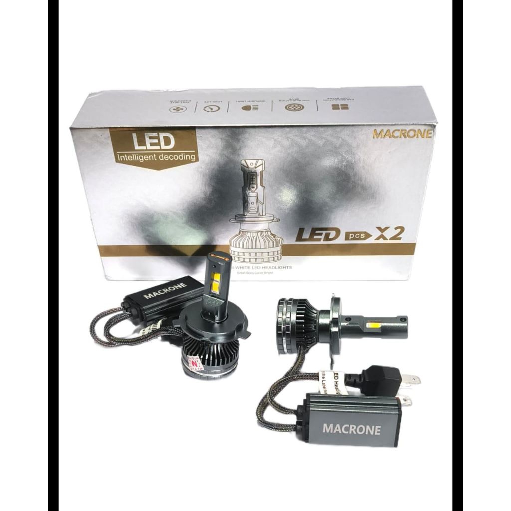 Lampu LED Macrone V85 PRO super terang 4300K H4 - YA Car Audio Mobil