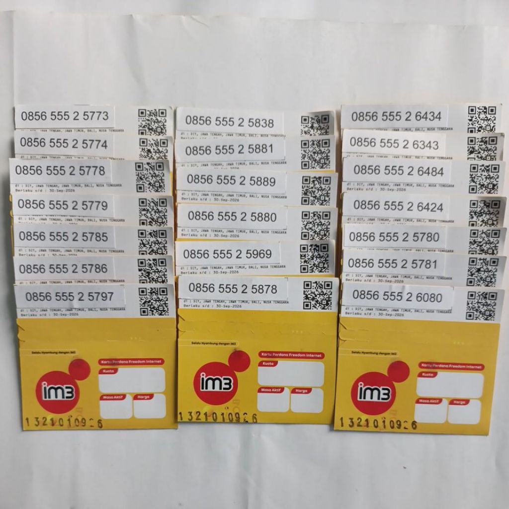 Nomor Cantik Indosat Ooredoo Triple Hoki 0856 555 2 5797
