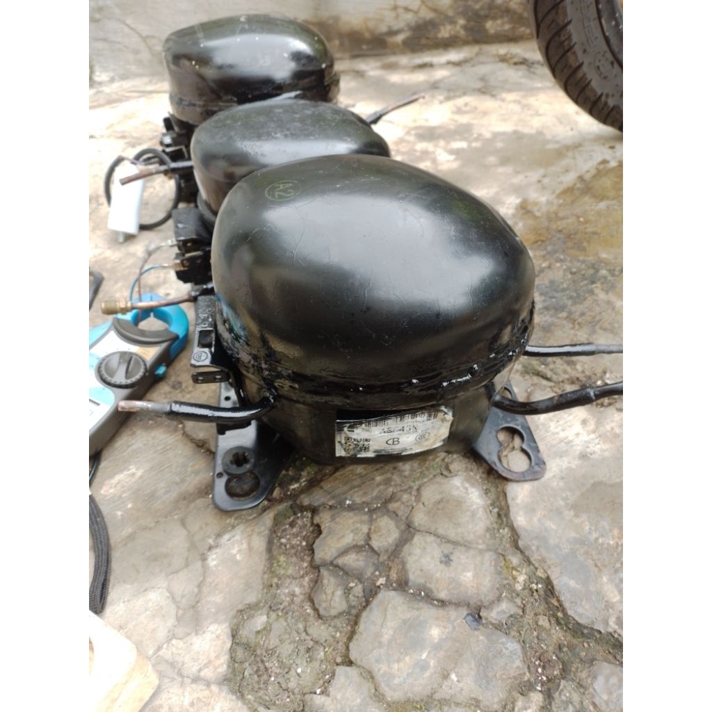 kompresor kulkas polytron 2 pintu copotan macet gulungan aman