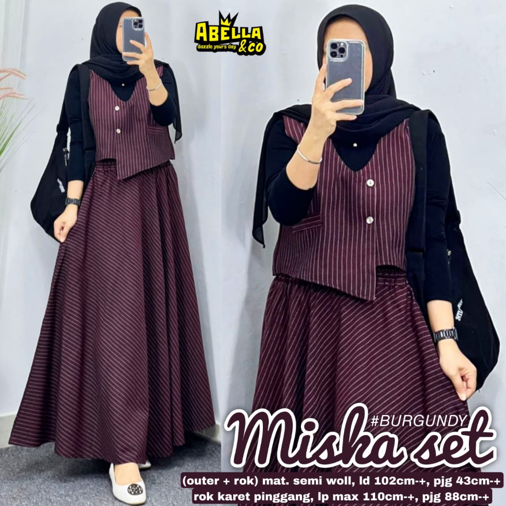 Pakaian Wanita HQ MISKA SET From AbELLA FASHION STORE